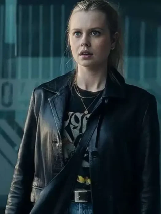 The Last Thing He Told Me Bailey Michaels Black Leather Blazer