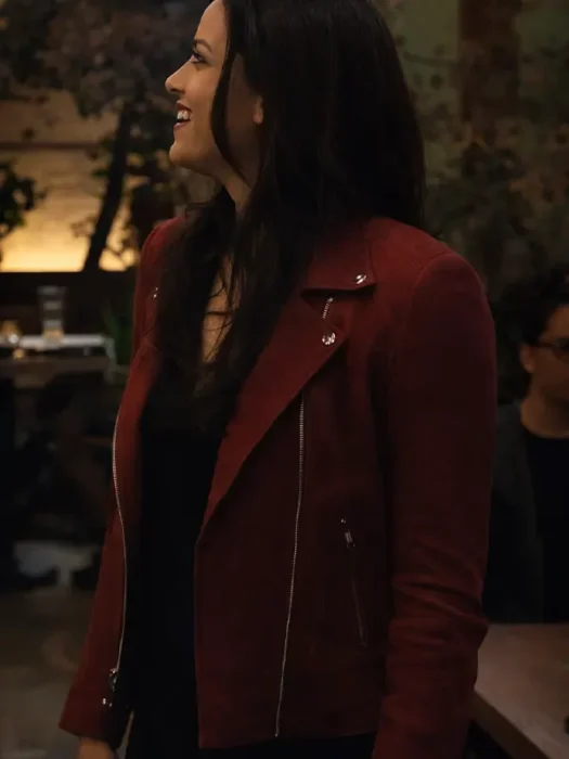 The Lincoln Lawyer Lisa Trammell Red Suede Jacket