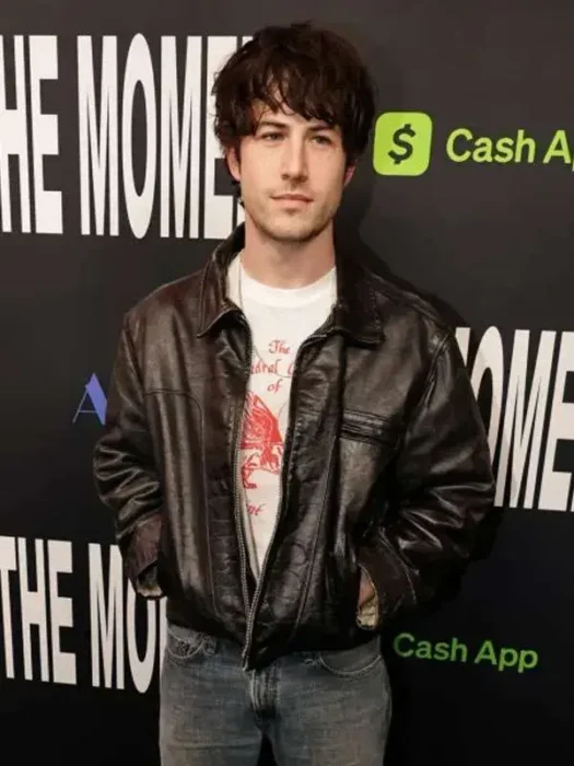 The Moment 2026 Dylan Minnette Black Leather Jacket