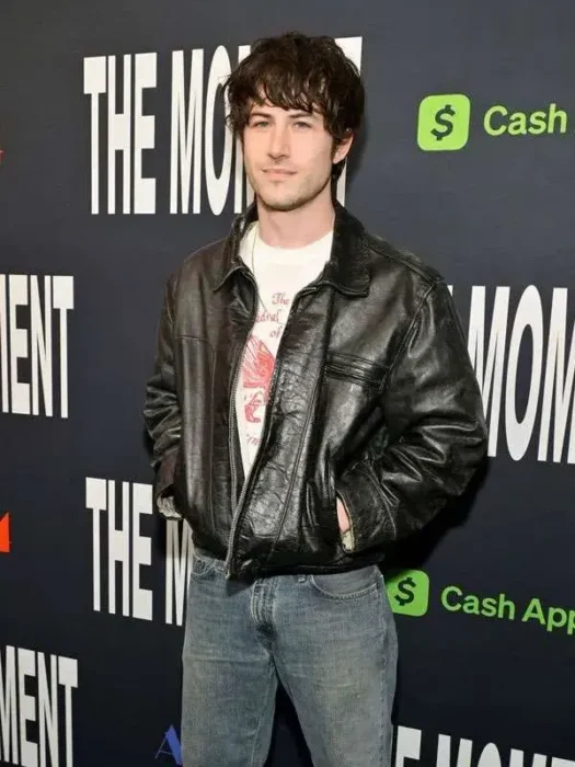 The Moment Dylan Minnette Black Leather Jacket