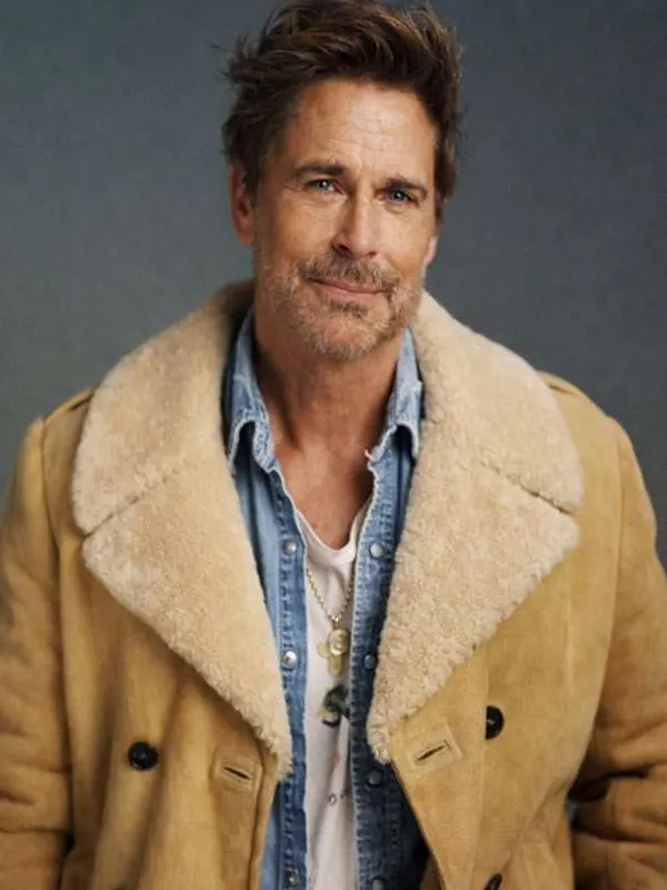 The Musical Rob Lowe Shearling Leather Jacket
