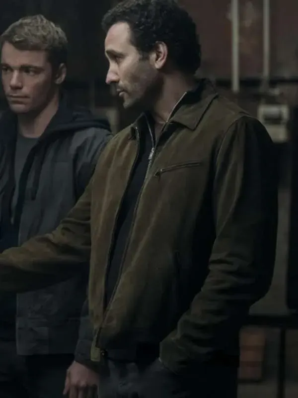 The Night Agent S02 Marwan Kenzari Olive Green Jacket