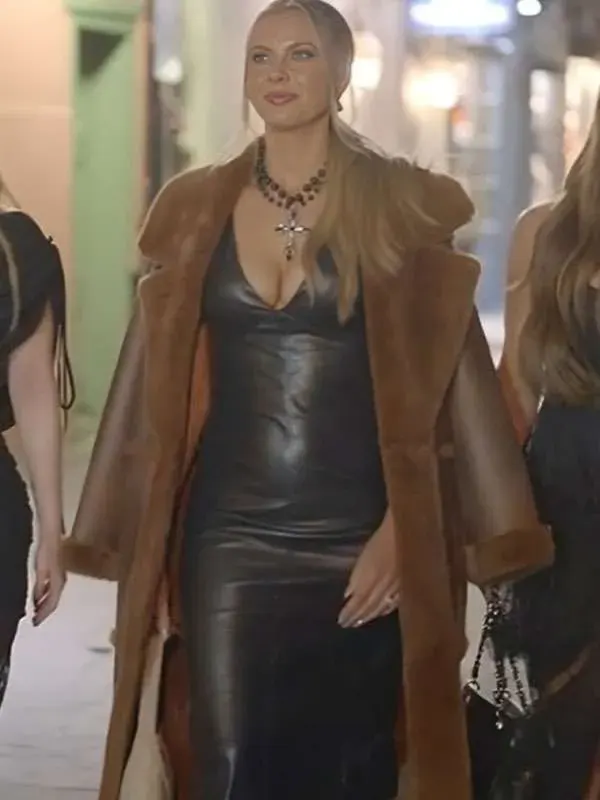 The Secret Lives of Mormon Wives Mayci Neeley Leather Coat