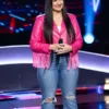 The Voice Hailey Wright Pink Fringe Jacket