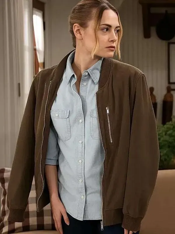 The Young and the Restless Claire Grace Suede Brown Jacket