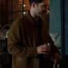 Tom Ellis CIA 2026 Brown Suede Jacket