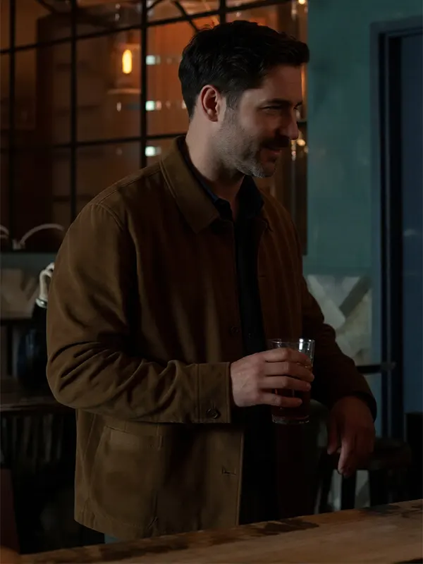 Tom Ellis CIA 2026 Brown Suede Jacket