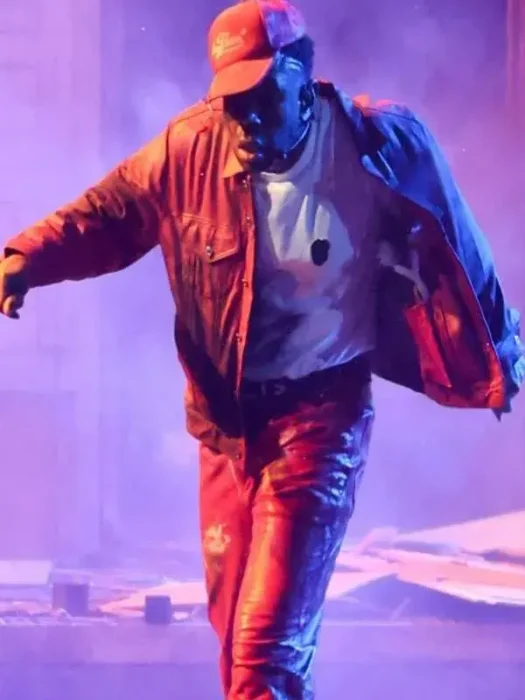 Tyler The Creator Grammy 2026 Red Leather Jacket
