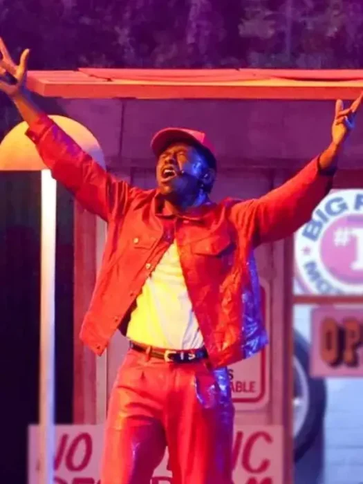 Tyler The Creator Grammy Red Leather Jacket