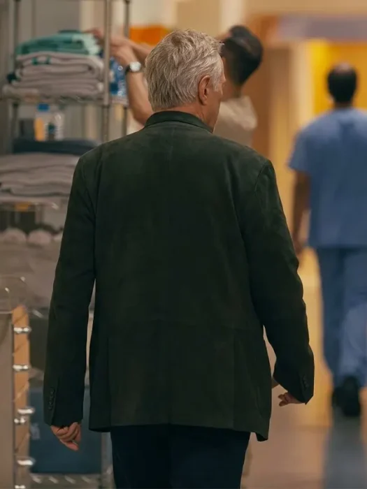 Watson S02 Robert Carlyle Green Suede Leather Jacket