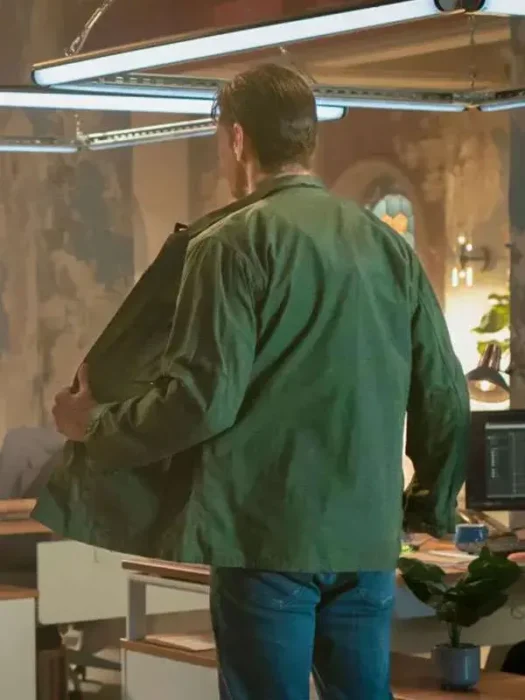 William Fitzgerald Watson Green Cotton Jacket Back