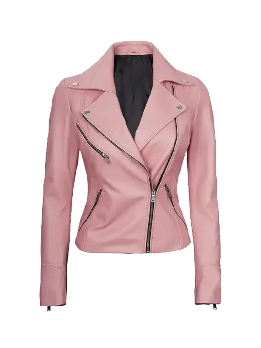 Womens_Moto_Style_Pink_Leather_Jacket