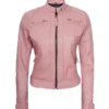 Womens_Pink_Diamond_Cafe_Racer_Leather_Jacket