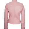 Womens_Pink_Diamond_Cafe_Racer_Leather_Jacket_Back