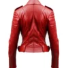 Womens_Red_Biker_Leather_Jacket_Back
