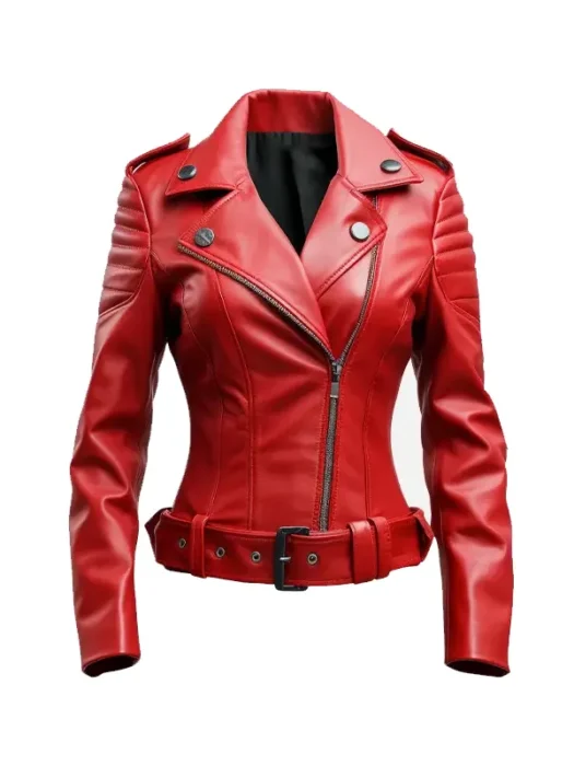 Womens_Slimfit_Red_Biker_Leather_Jacket