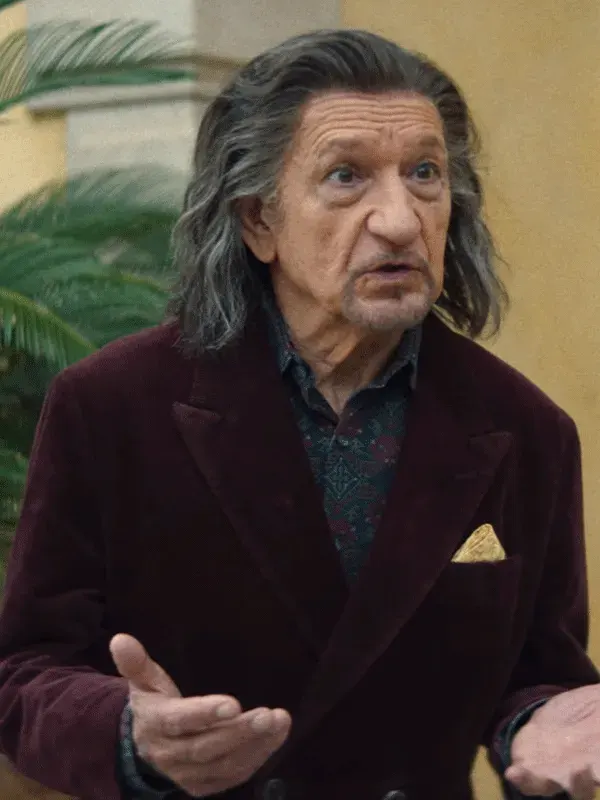 Wonder Man Ben Kingsley Velvet Maroon Blazer