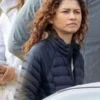Zendaya Euphoria Black Puffer Jacket
