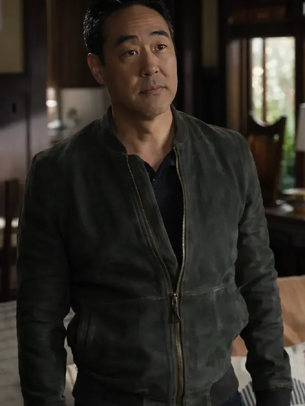 9-1-1 Kenneth Choi Suede Green Jacket