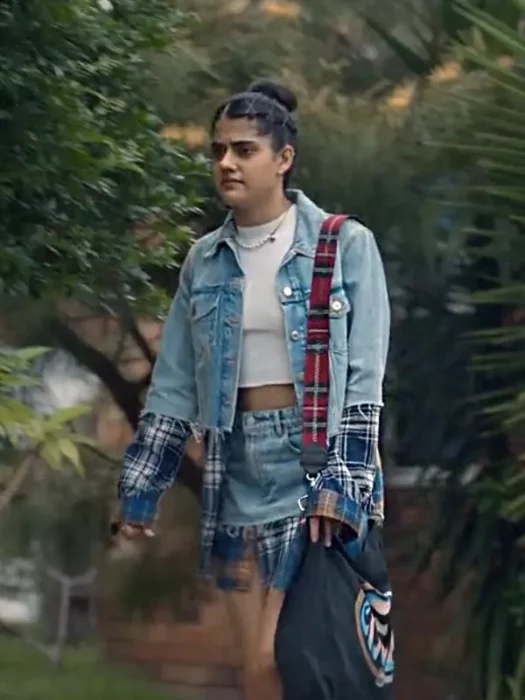 Ayesha Madon Heartbreak High Blue Denim Jacket