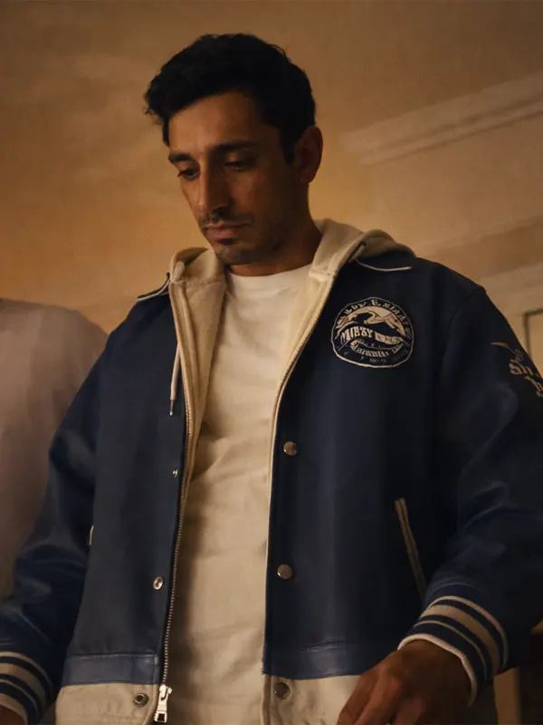 Bait S01 Shah Latif Blue Leather Jacket