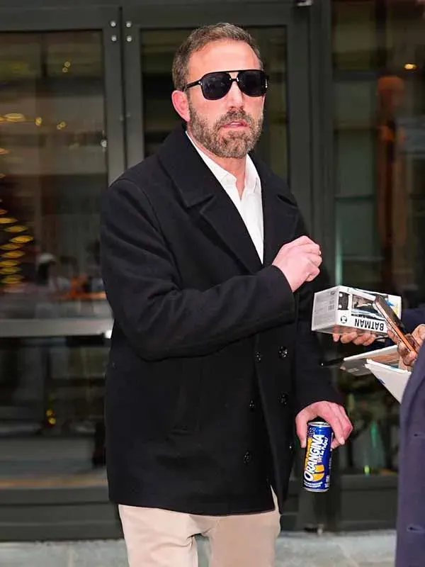 Ben Affleck Black Peacoat