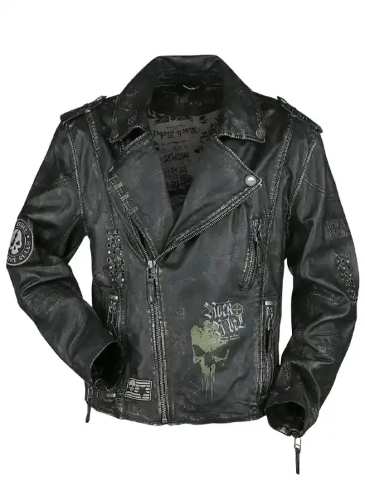 Black Biker Leather Jacket