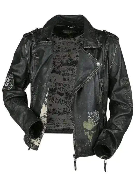 Black Leather Biker Jacket