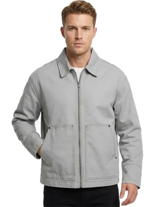 Canvas Work Jacket in Grey