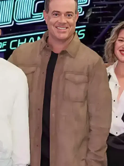 Carson Daly The Voice Suede Leather Jacket