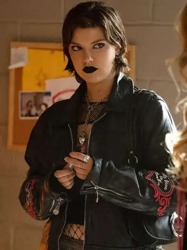 Catherine Missal Tell Me Lies Black Leather Jacket