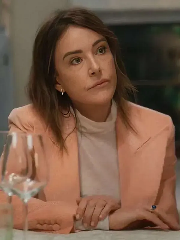 Christa Miller Shrinking Blazer Pink