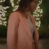 Christa Miller Shrinking Pink Blazer