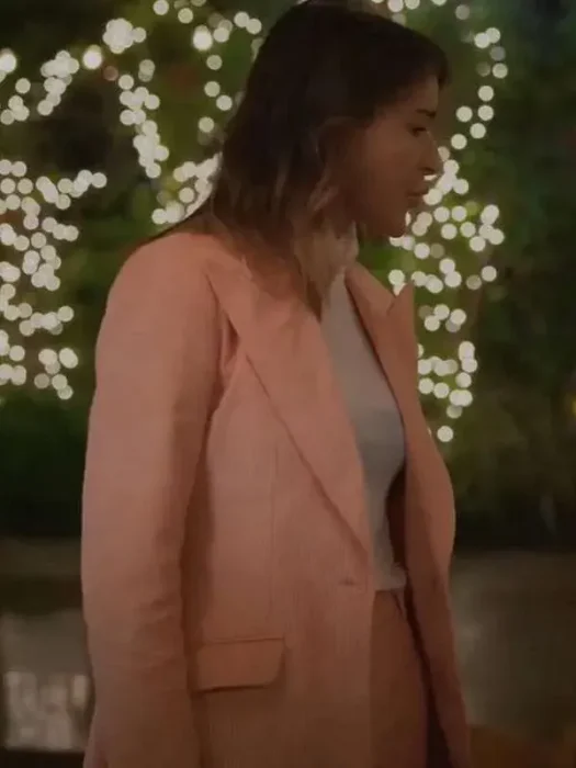 Christa Miller Shrinking Pink Blazer