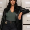 Daphne Forrester High Potential S02 Leather Blazer