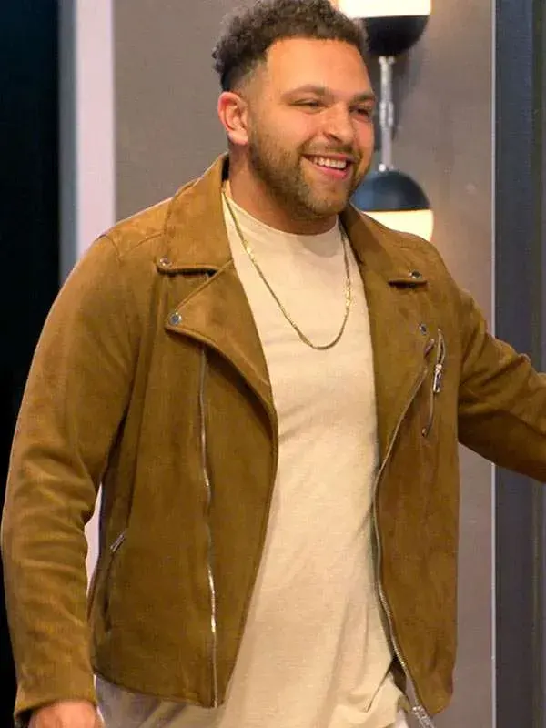 Devonta Anderson Love is Blind Brown Leather Jacket