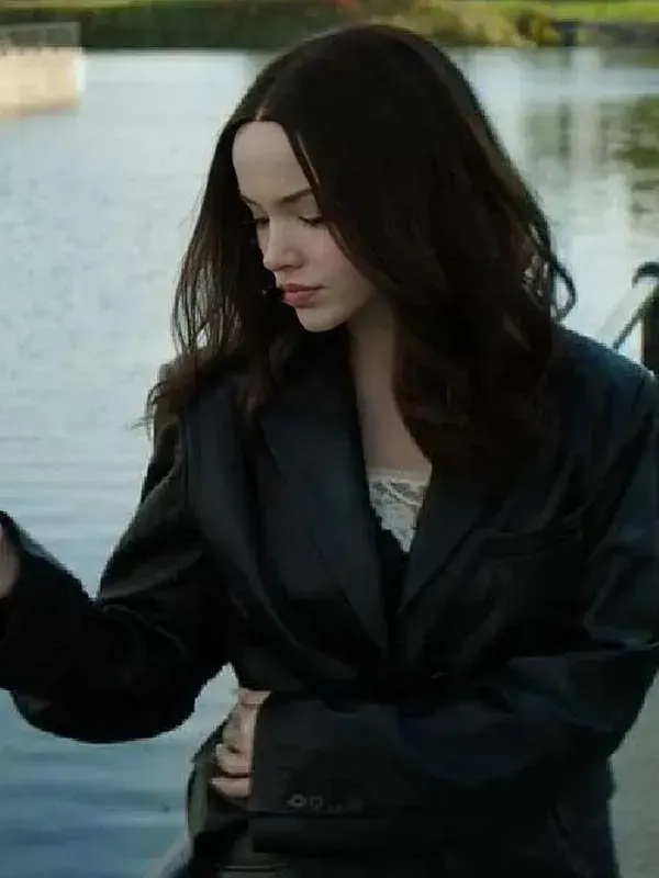 Dove Cameron 56 Days Leather Blazer