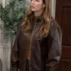 Eden McCoy General Hospital Brown Bomber Jacket