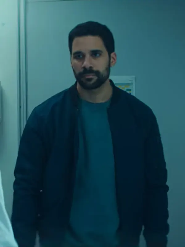 Elie Furies Bomber Blue Jacket