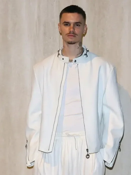 Fashion Week Romeo Beckham Leather Jacket