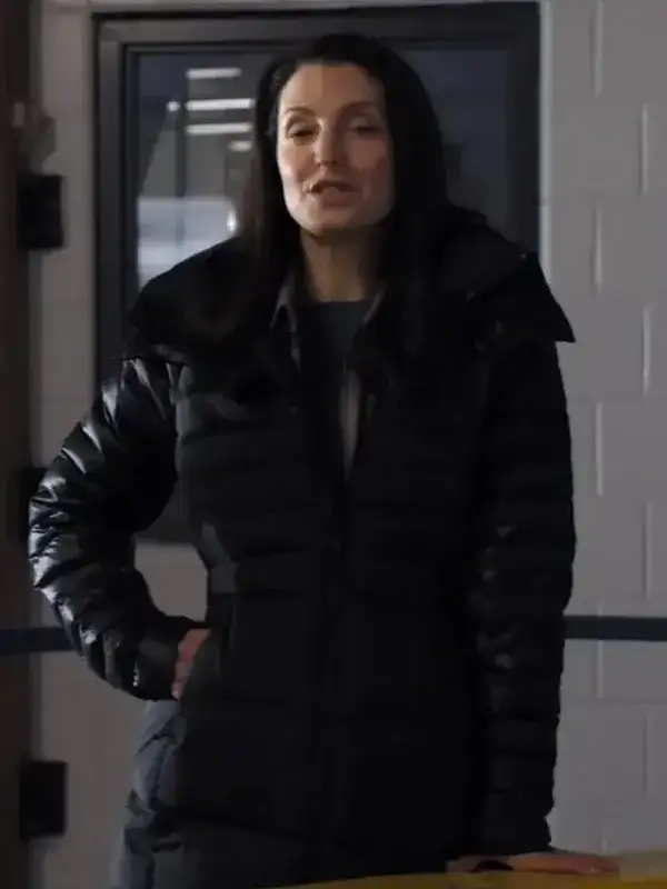 Finding Her Edge Meredith Forlenza Black Puffer Coat