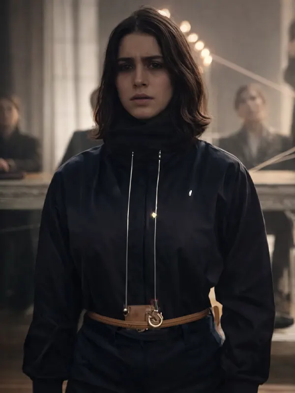 Furies Lina El Arabi Black Bomber Jacket