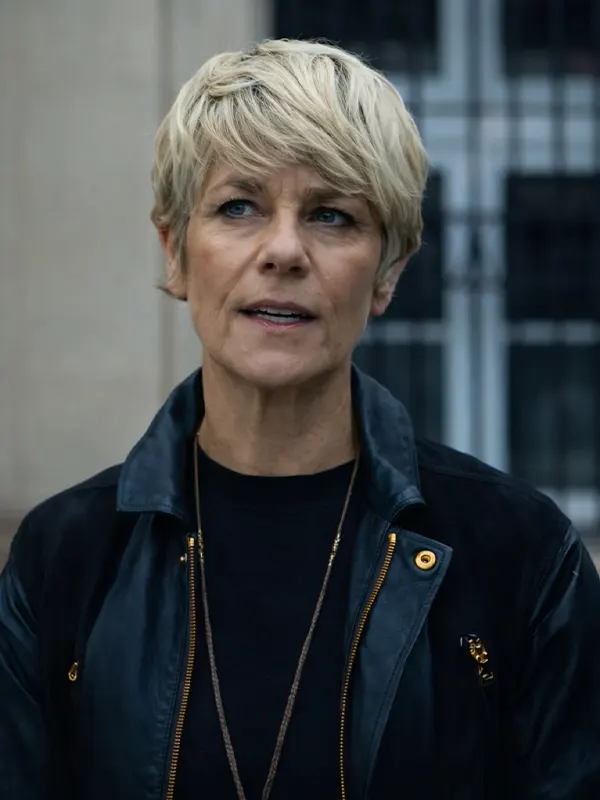 Furies Marina Foïs Black Leather Jacket