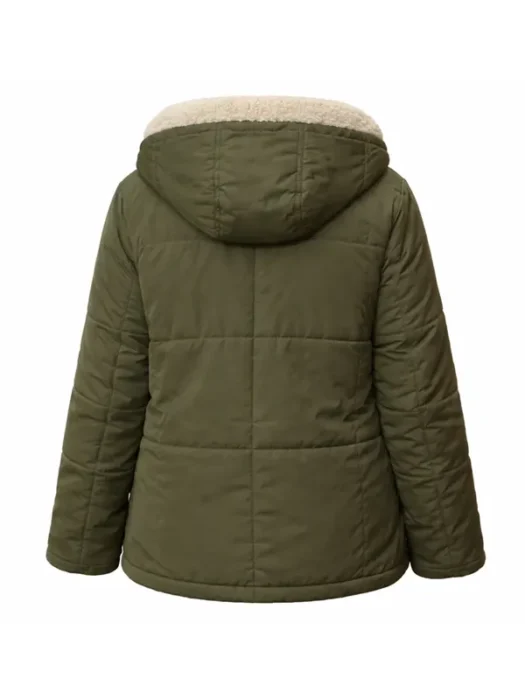 Home Town S10 Host Erin Napier Green Coat Back