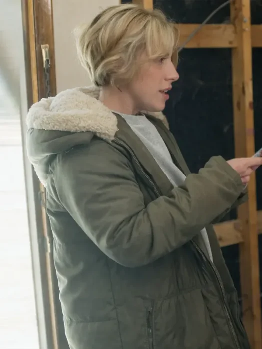 Home Town S10 Host Erin Napier Green Puffer Coat