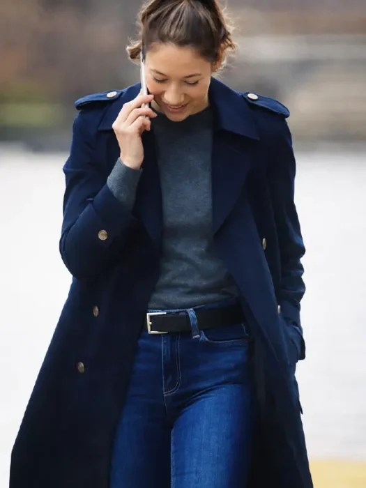 Hudson And Rex Mayko Nguyen Blue Wool Coat