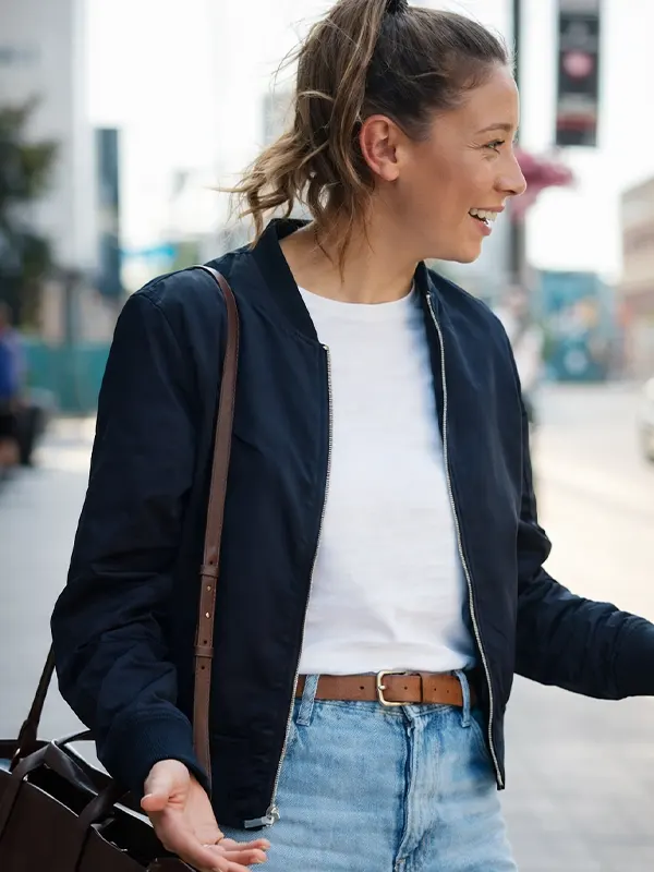 Hudson And Rex Mayko Nguyen Navy Blue Jacket