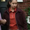 It’s Not Like That Casey Soto Burgundy Suede Jacket