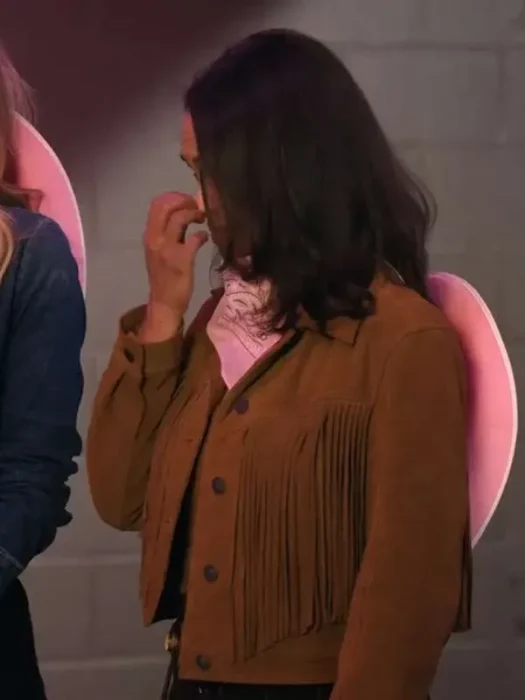 Kaia Bryant Virgin River S06 Brown Fringe Leather Jacket