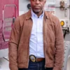 Kevin Hanchard Hudson and Rex S04 Brown Suede Leather Jacket
